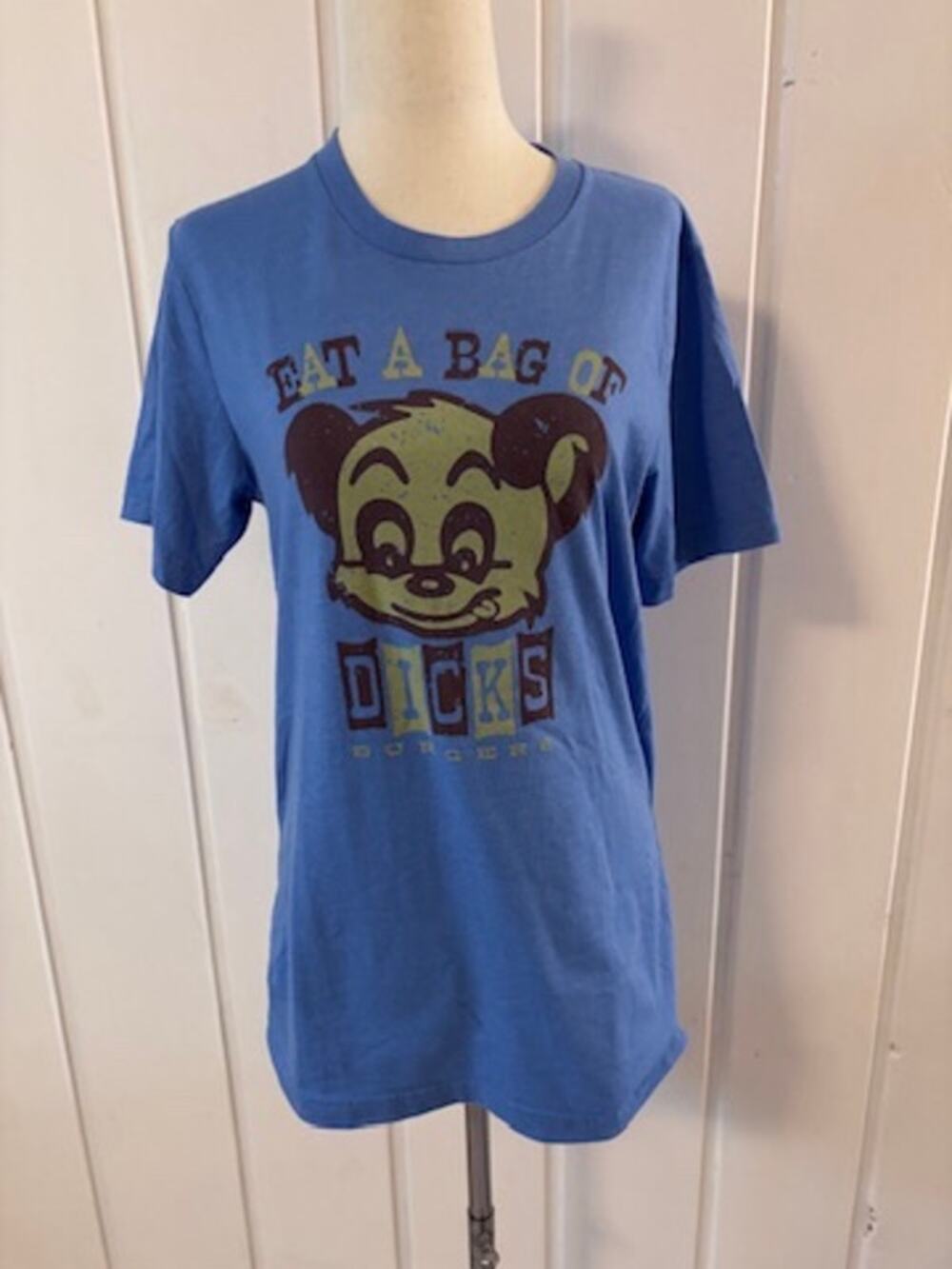 Dick’s Hamburgers Blue Graphic T-Shirt Women’s Medium